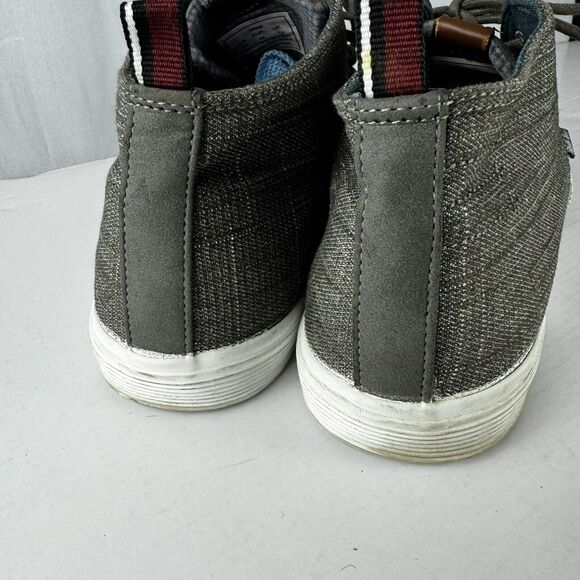 Ben Sherman Men’s Casual Sneakers Size 11, Grey Fabric/PU Upper, Trendy Design - Picture 4 of 16